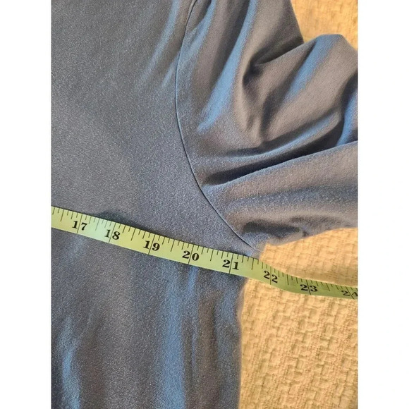 Eileen Fisher Short Sleeve Side Slit Tunic Tee Sz Large - Picture 4 of 7